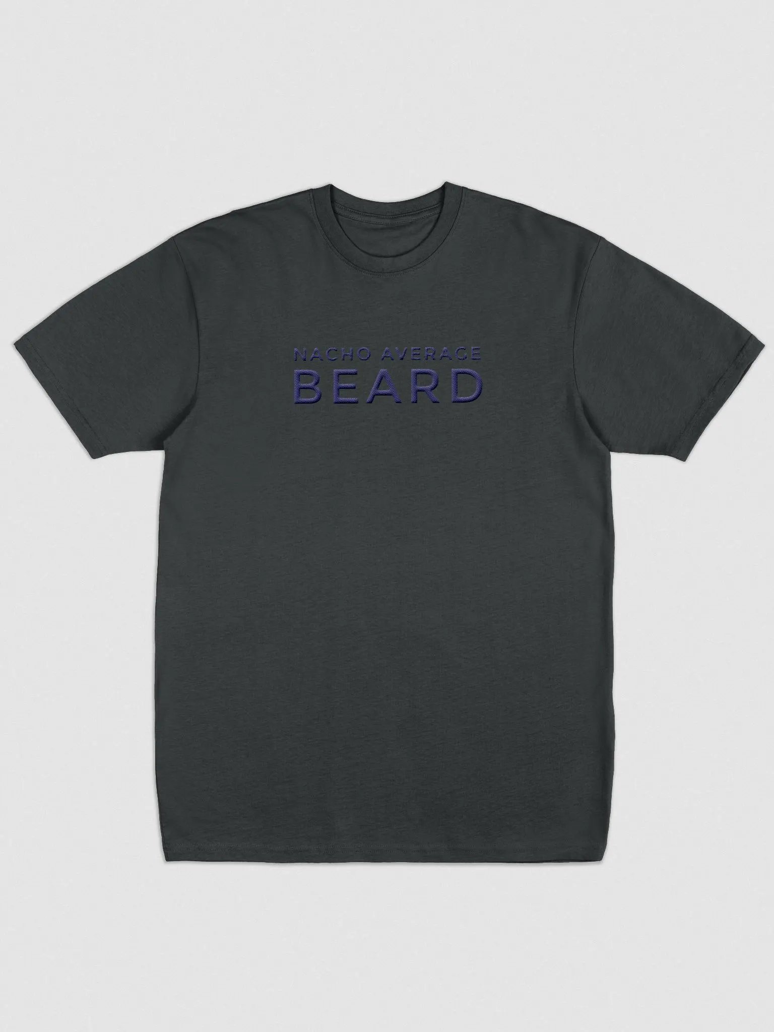 Men's Nacho Average Beard T-Shirt (Navy Embroidery) product image (4)