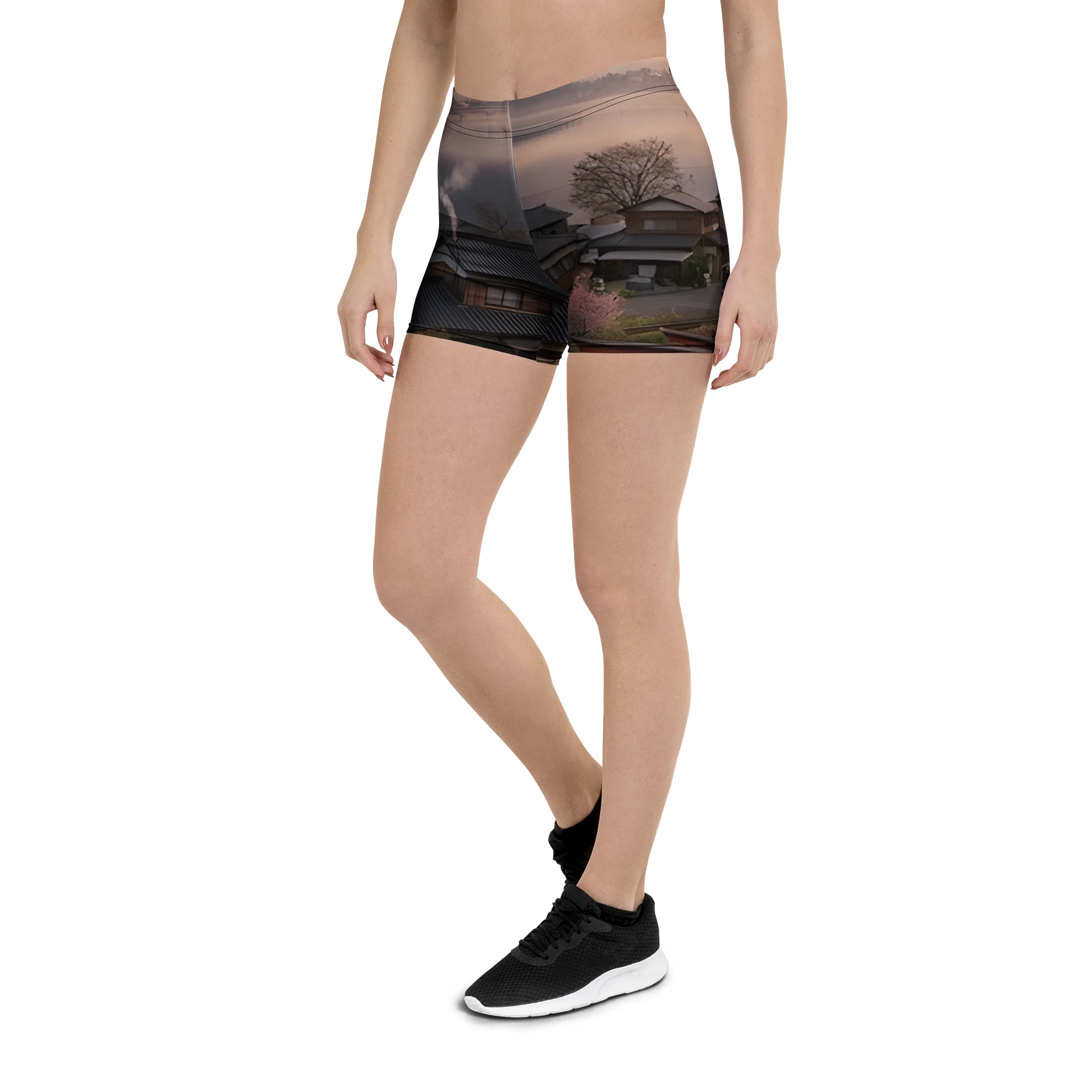 Mount Fuji Graphic Bike Shorts | Stretchy Activewear product image (8)