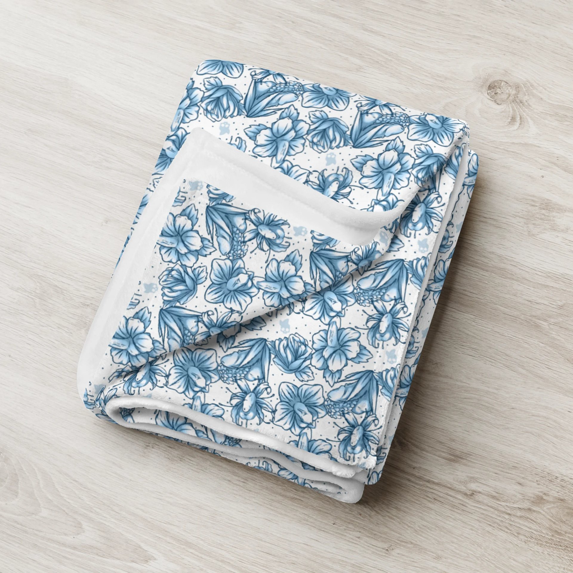 (NSFW) Phallic Floral Throw Blanket product image (4)