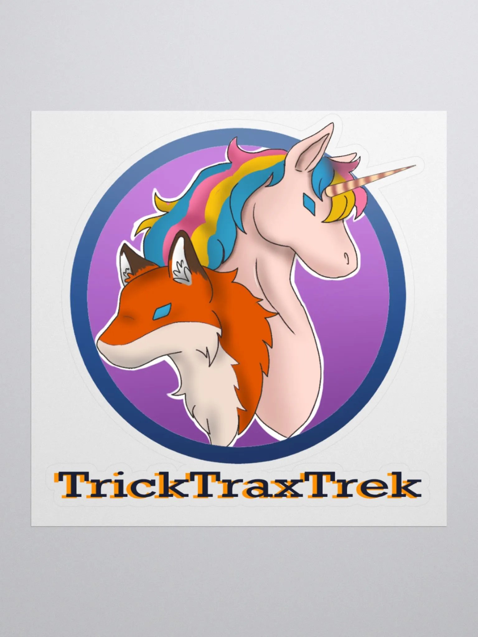 Fox and Unicorn Duo Stickers product image (1)
