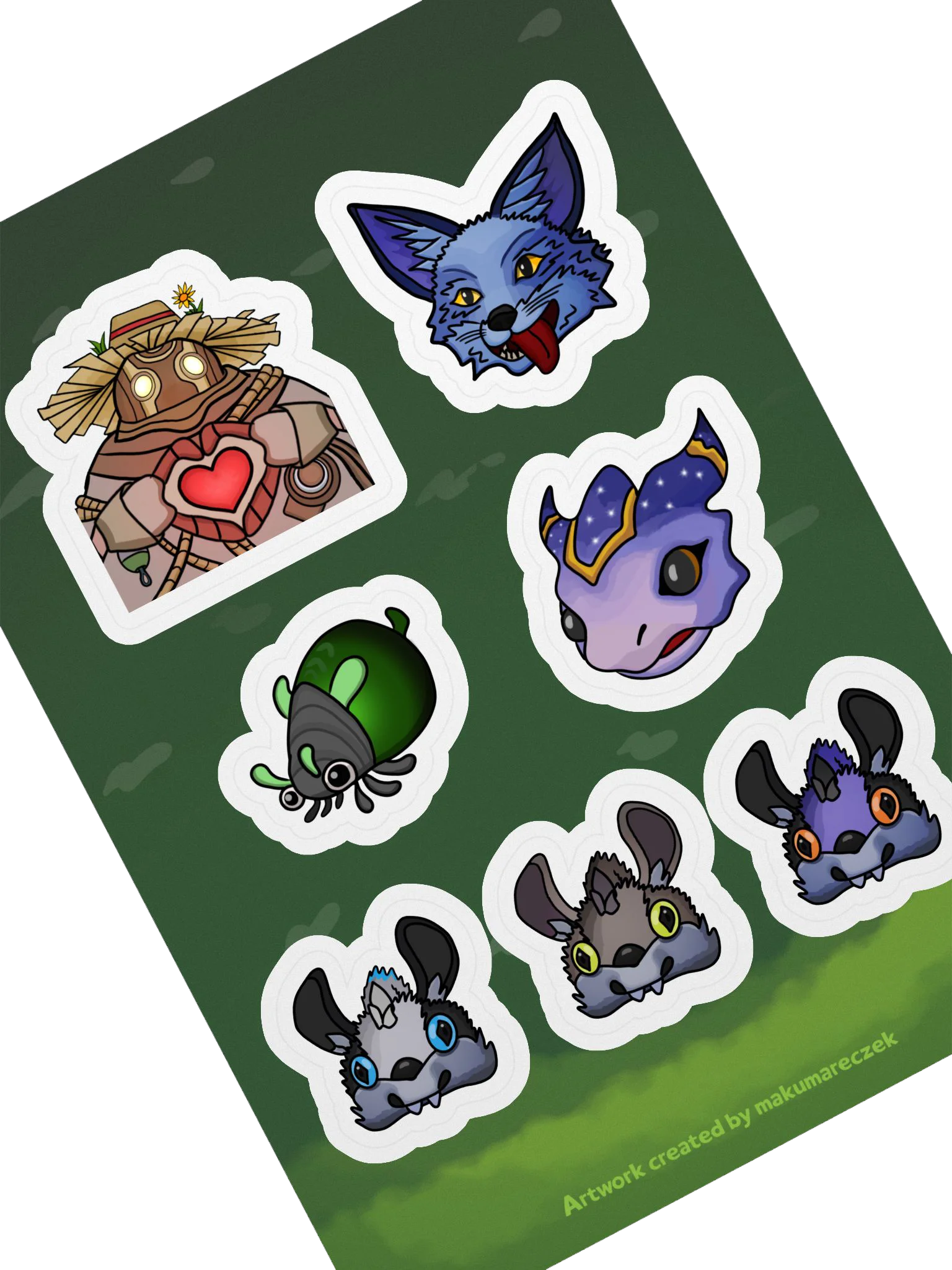 Palia Emotes Set - Kiss Cut Sticker Sheet product image (2)