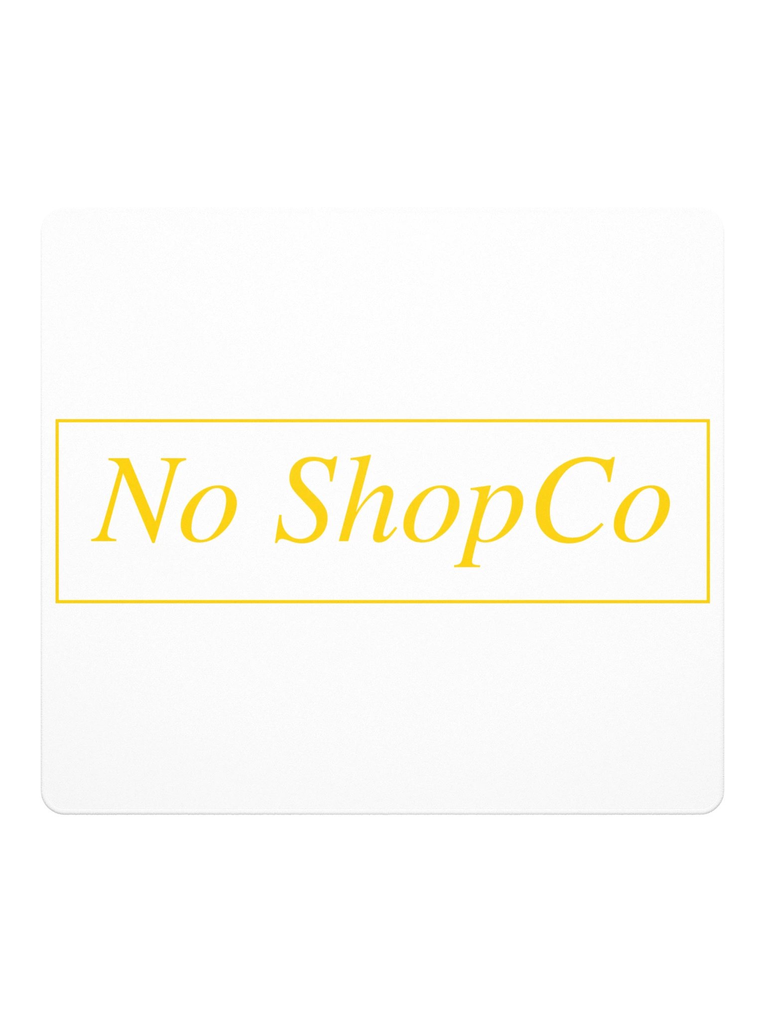 No ShopCo Gaming Mouse Pad - Yellow on White product image (2)