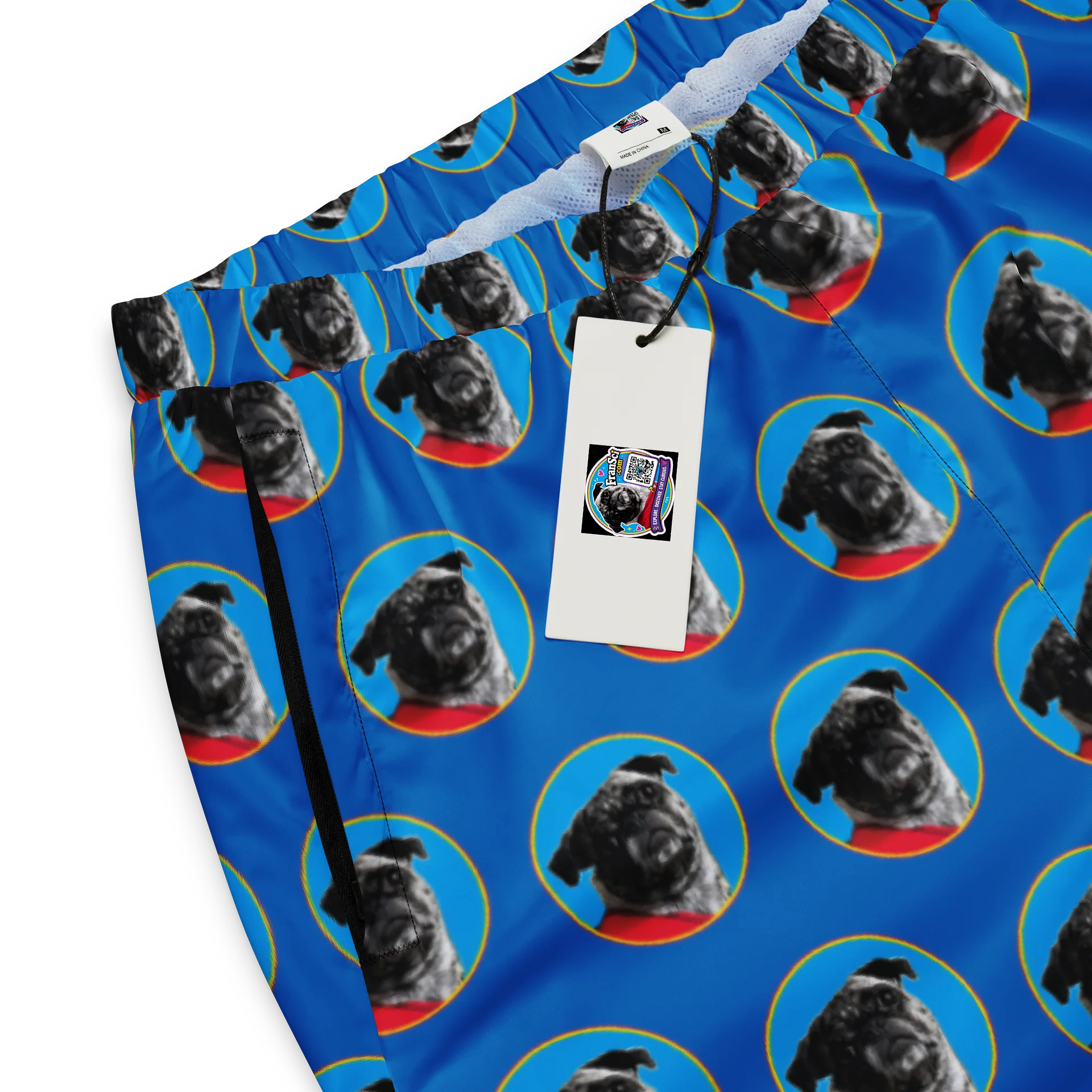 FranSci the Pug Mafia Pattern Track Pants product image (4)