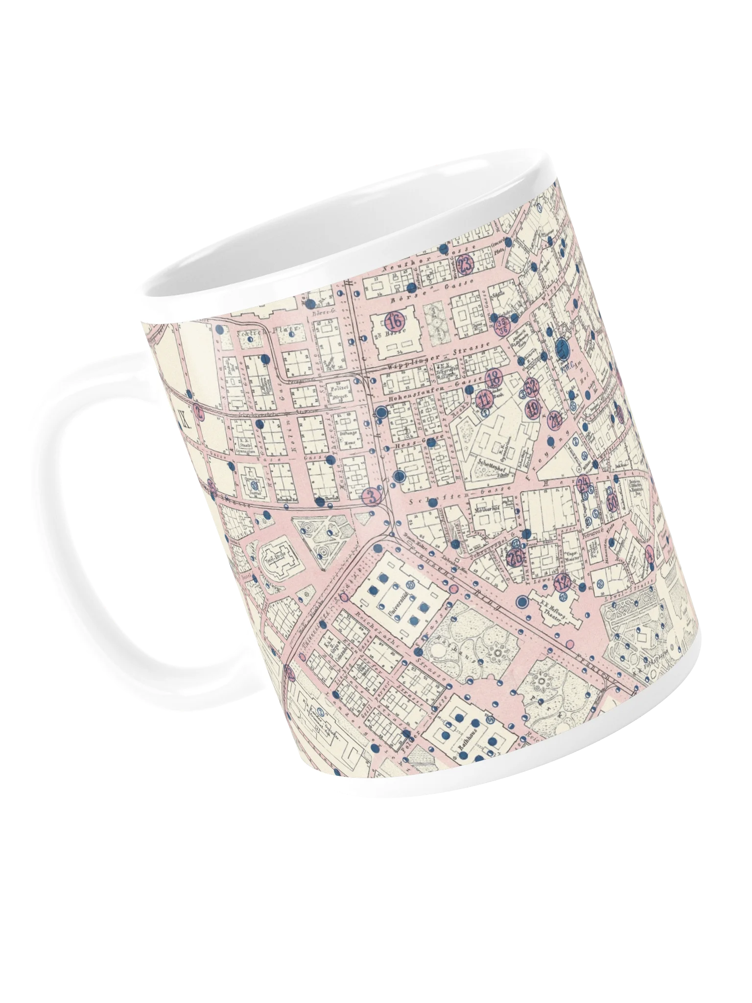 Vintage City Map Glossy Mug product image (5)