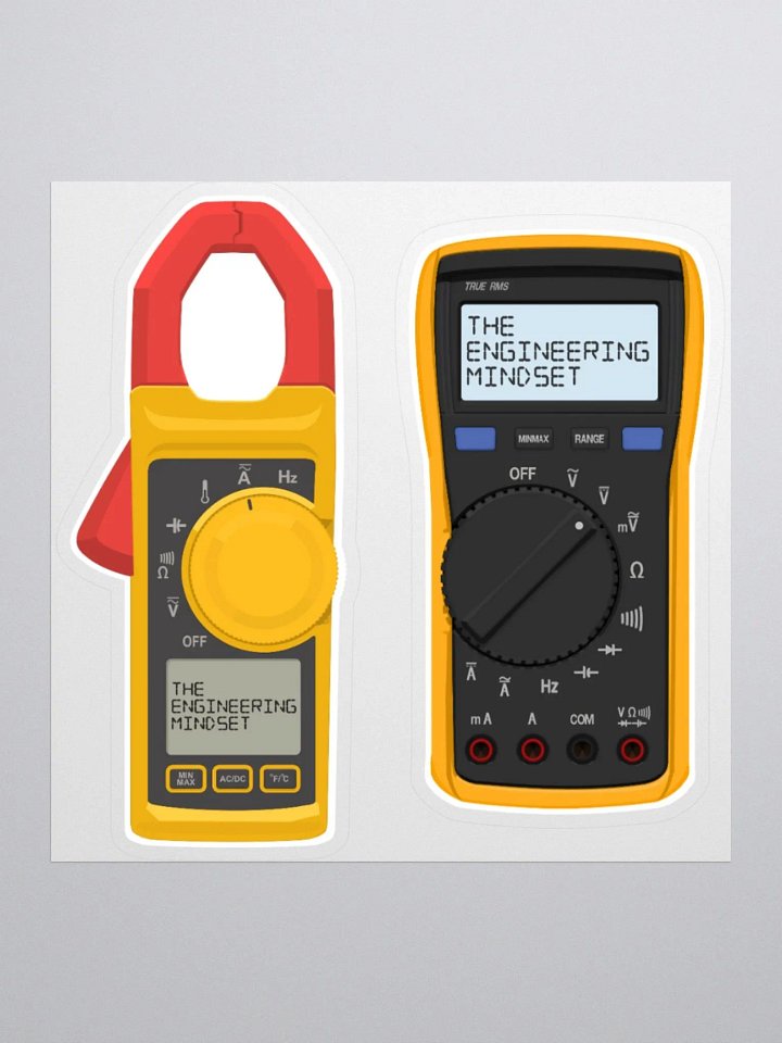 Clamp meter and miltimeter - stickers product image (1)