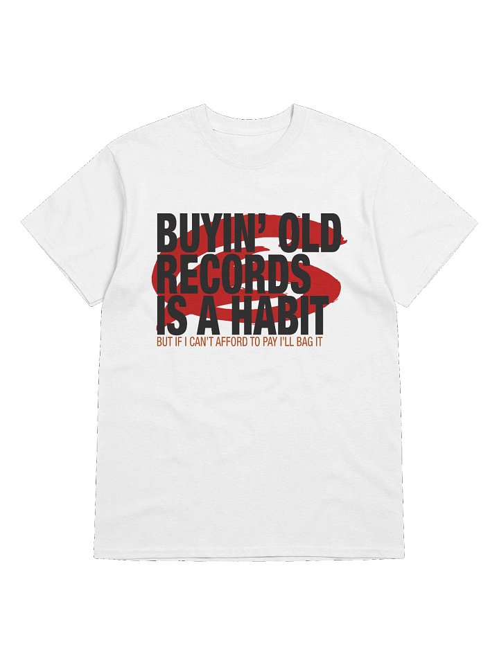 Buyin' Old Records Tee (Black Print) product image (1)