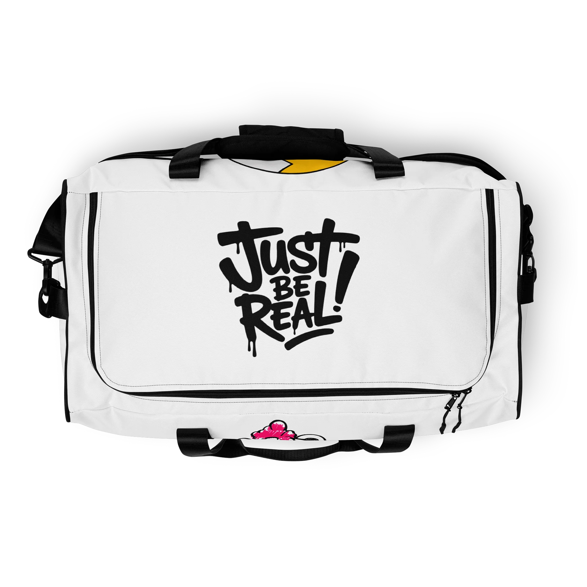 Dead Teddy Duffle Bag – White & Black Gym Bag product image (9)
