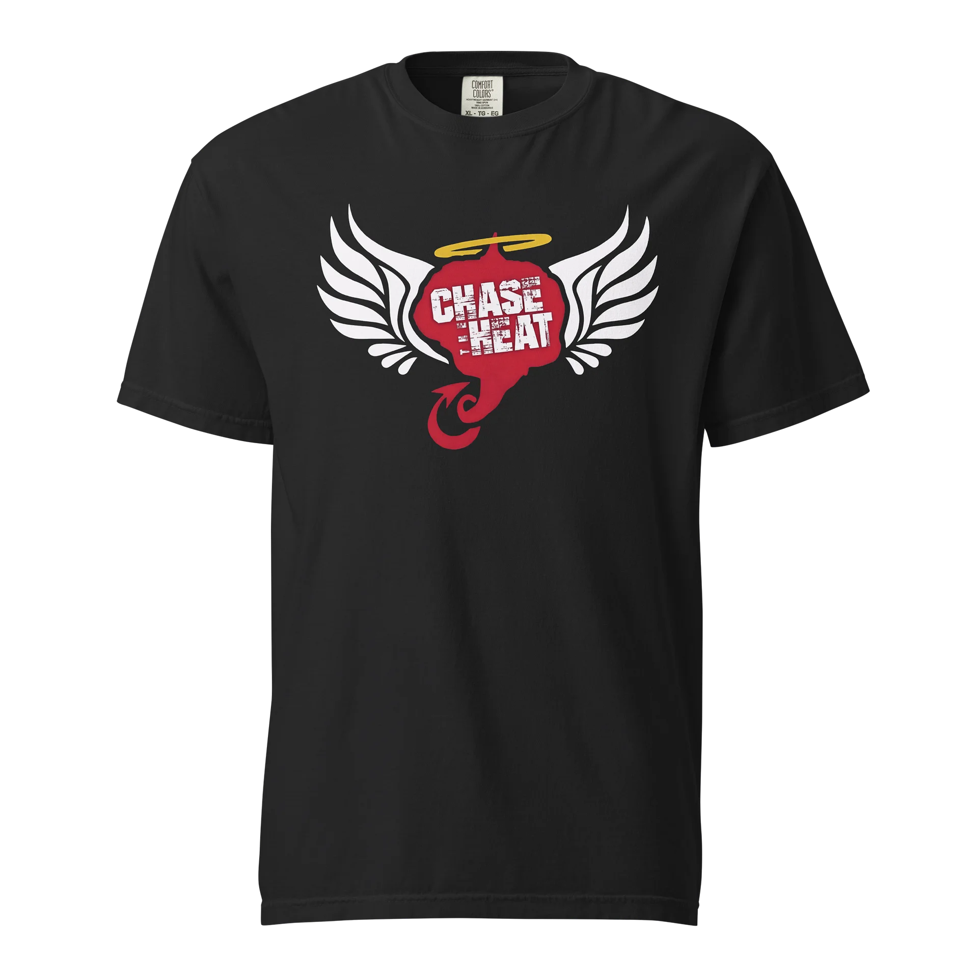 Chase the Heat White Winged Chili Halo Tshirt product image (1)