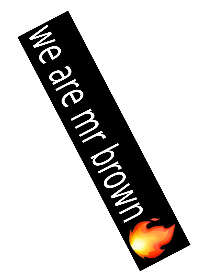 15" we are mr brown sticker product image (2)