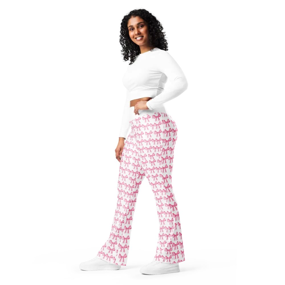 Pink Bow Flare Pants product image (3)