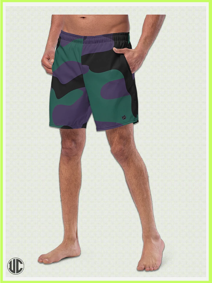Midnight Purple Camo – Men’s Swim Trunks product image (1)