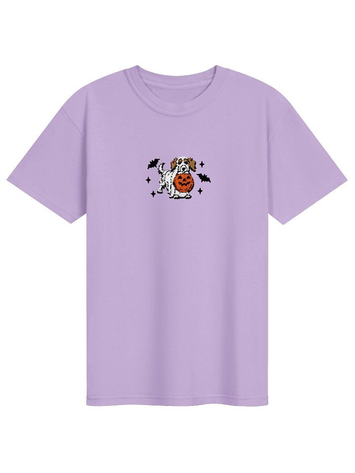 Halloween Longhaired Dachshund(Pied, Brown) Embroidered T-Shirt product image (41)
