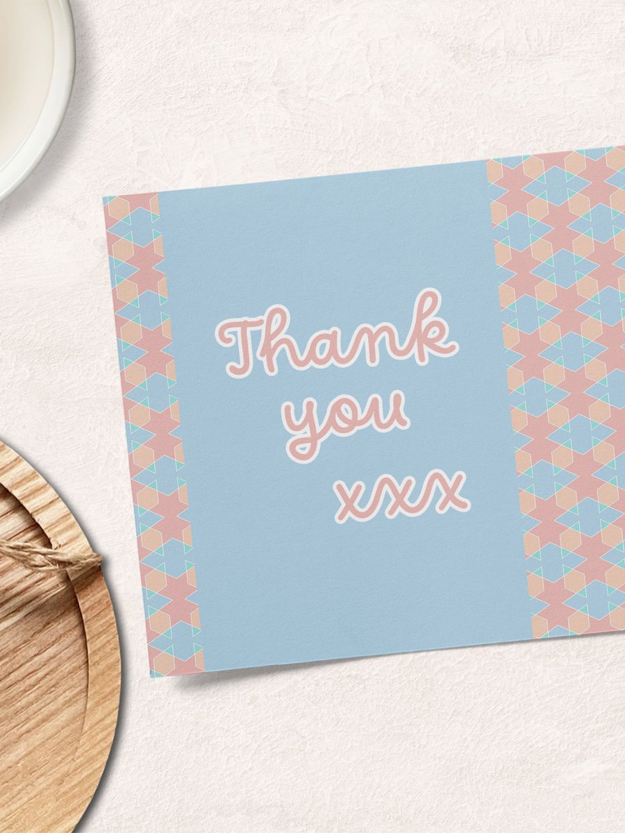 Abstract Pastels Pattern Pack 11 - Coral Blue product image (7)