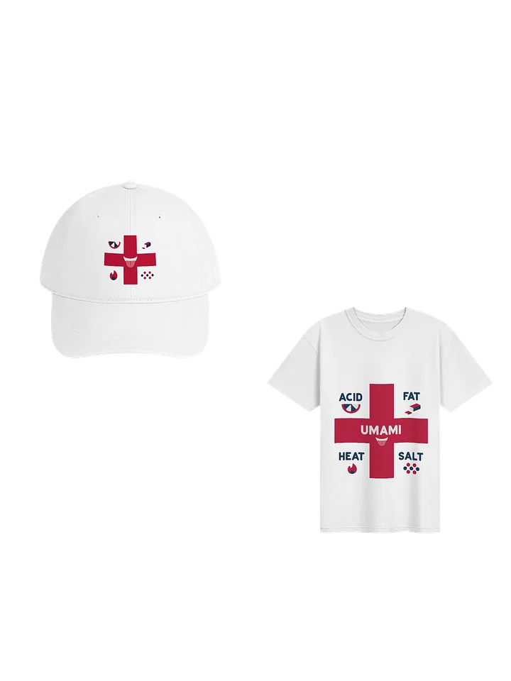 Add Taste USA Abstract Blue Cross Dad Hat & Tee Bundle product image (1)