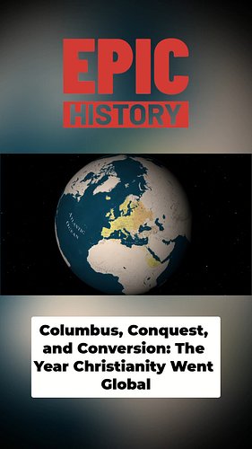 In 1492, Granada fell, Spain was whole, and Columbus reached America. The Pope divided the New World between Spain and Portug...