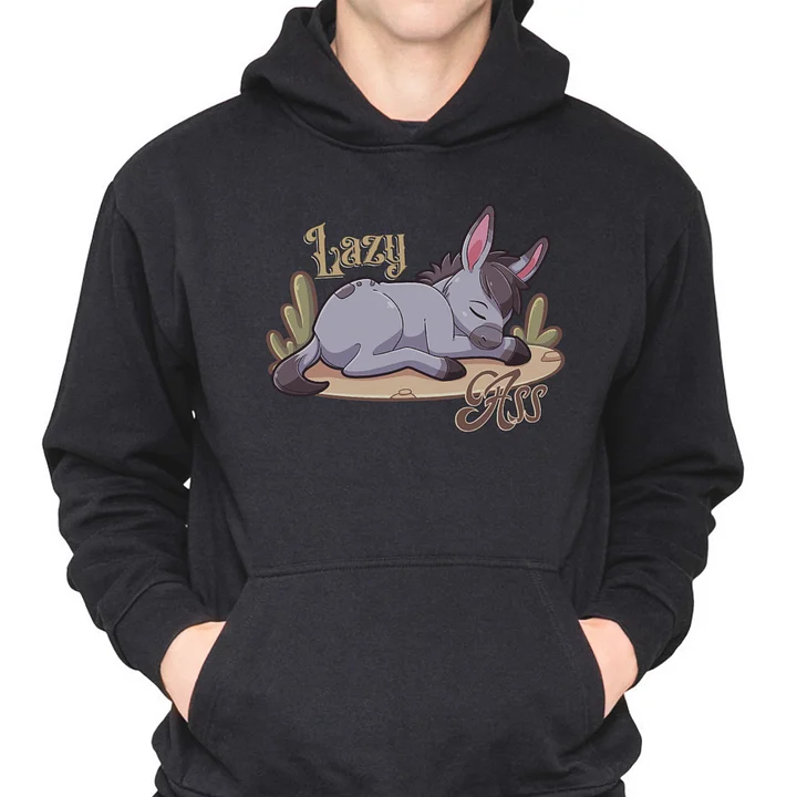 Funny Lazy Ass Cute Sleeping Donkey Hoodie product image (1)