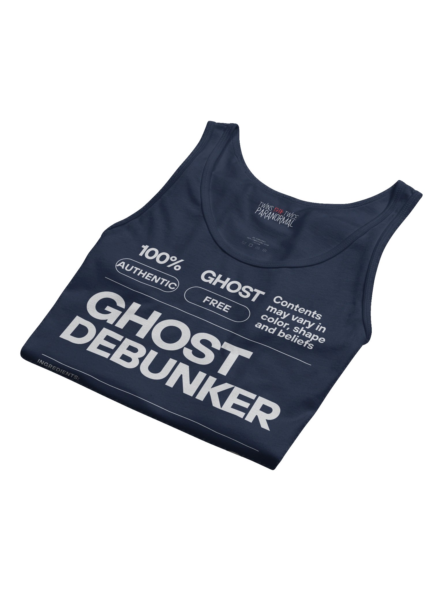 Certified Ghost Debunker Label Tank product image (37)