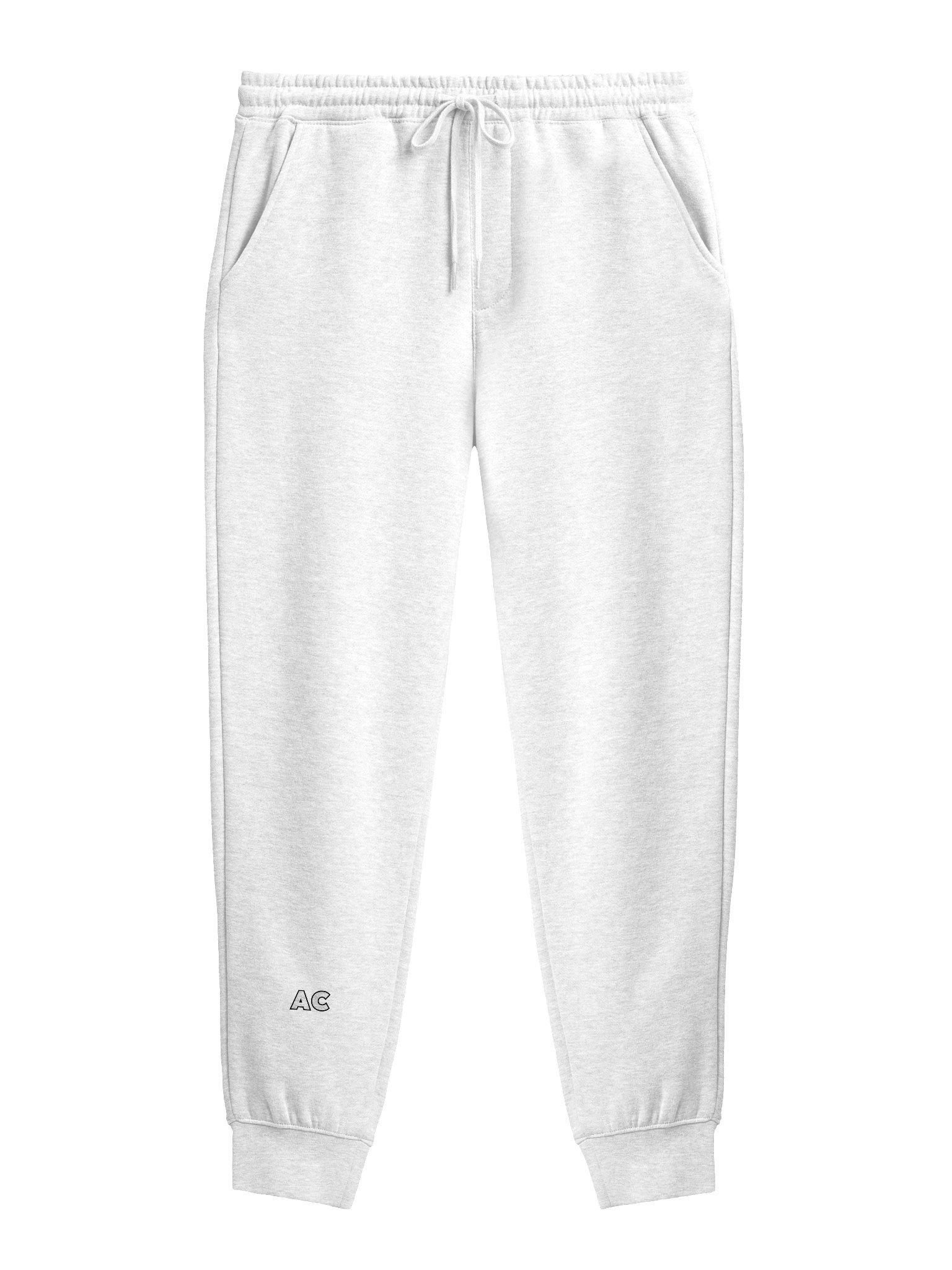 AC Essential Slim Joggers Logo White product image (1)