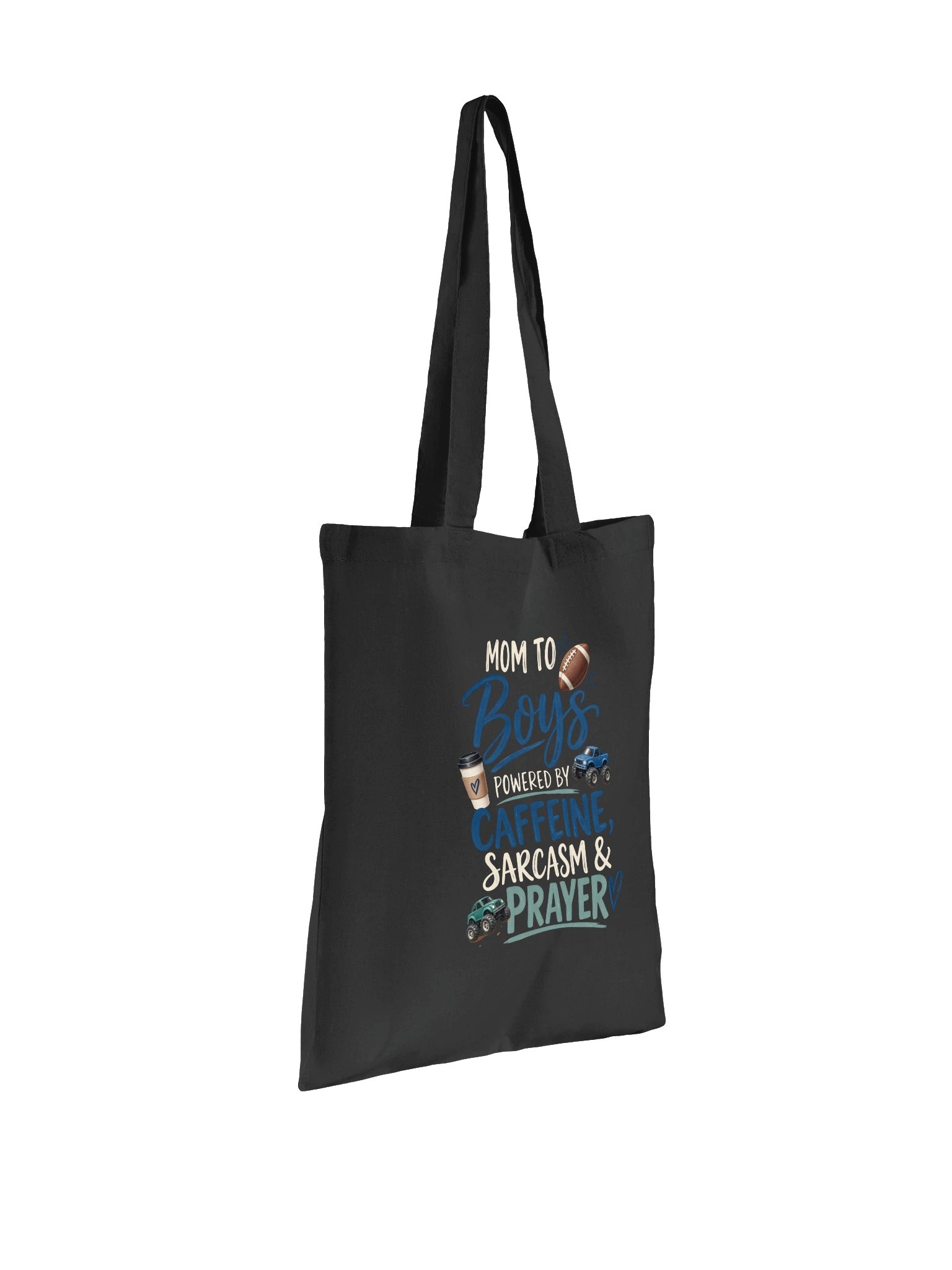 Mom to Boys—Caffeine, Sarcasm & Prayer Tote product image (15)