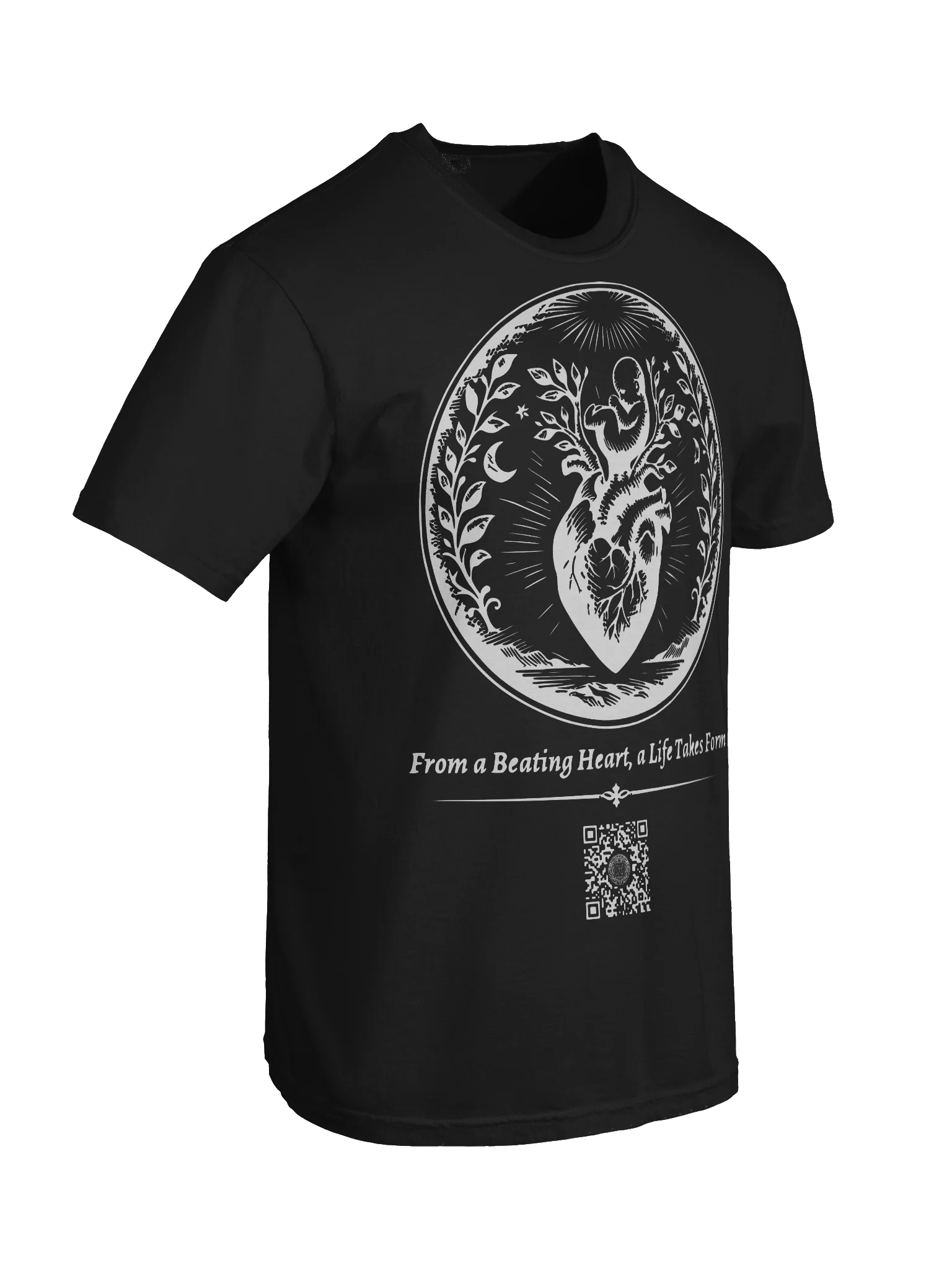 Beating Heart of Life (White on Black/Color) product image (8)