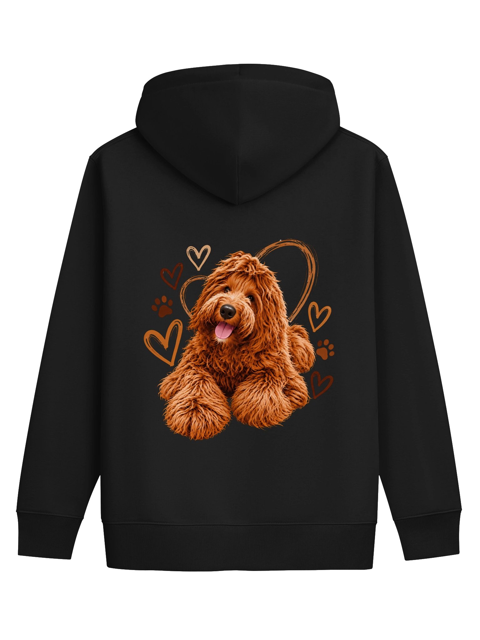 Cute Dog Hearts Eco Hoodie product image (1)