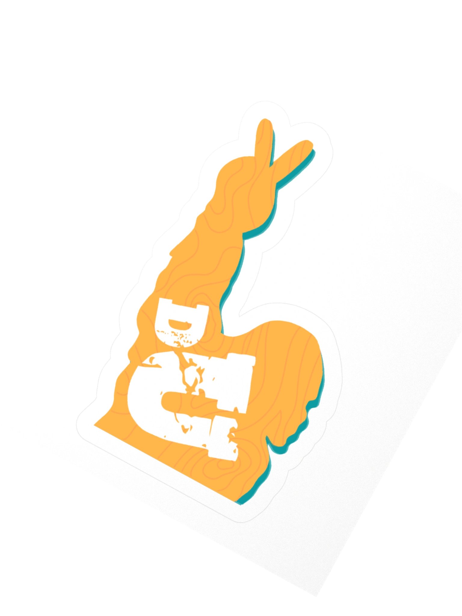 DU Topographic Sticker product image (2)