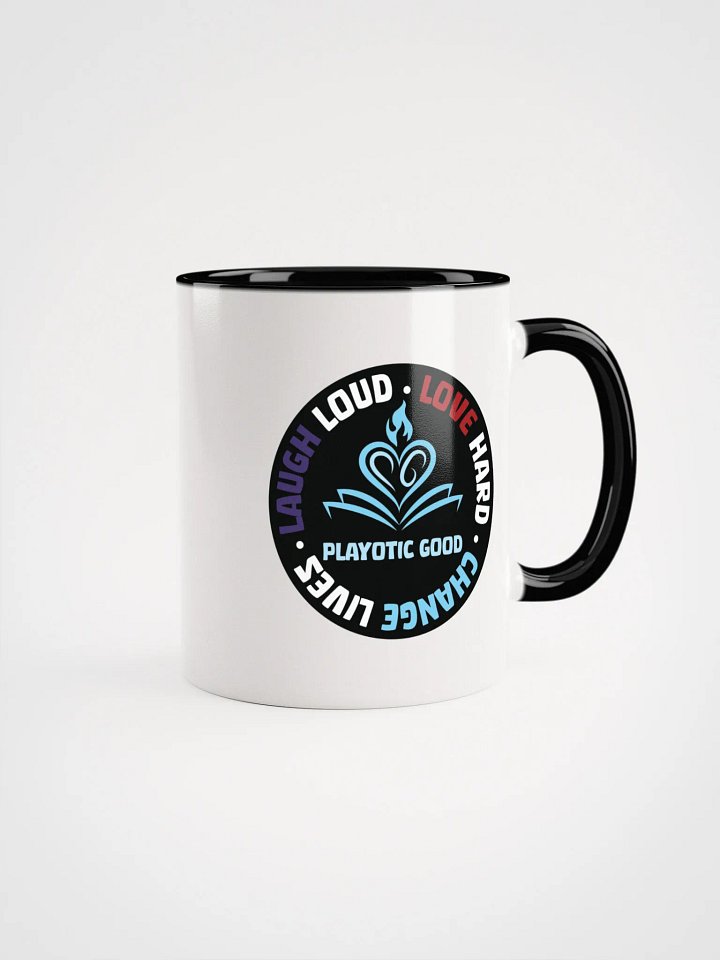 Laugh Loud, Love Hard, Change Lives Mug with Color Inside (Microwave & Dishwasher Safe) product image (2)