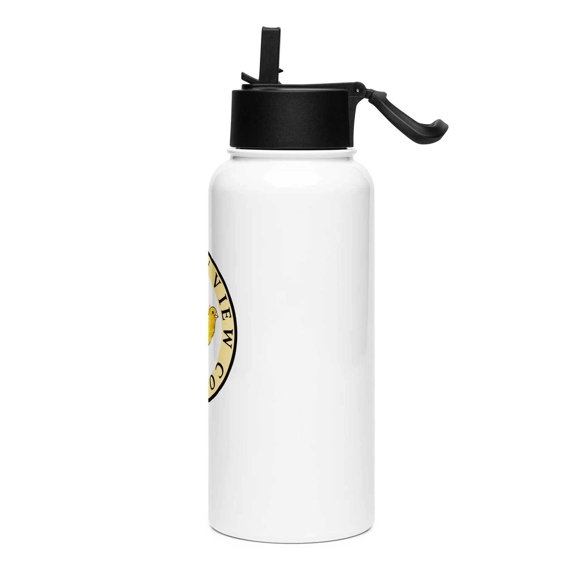 CANARY VIEW COLLEGE — 32 oz STAINLESS STEEL WATER BOTTLE (w/ STRAW) product image (5)