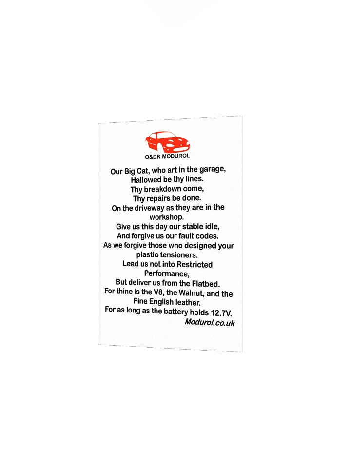 Modurol Premier Contributor - Big Cat Prayer Poster product image (2)
