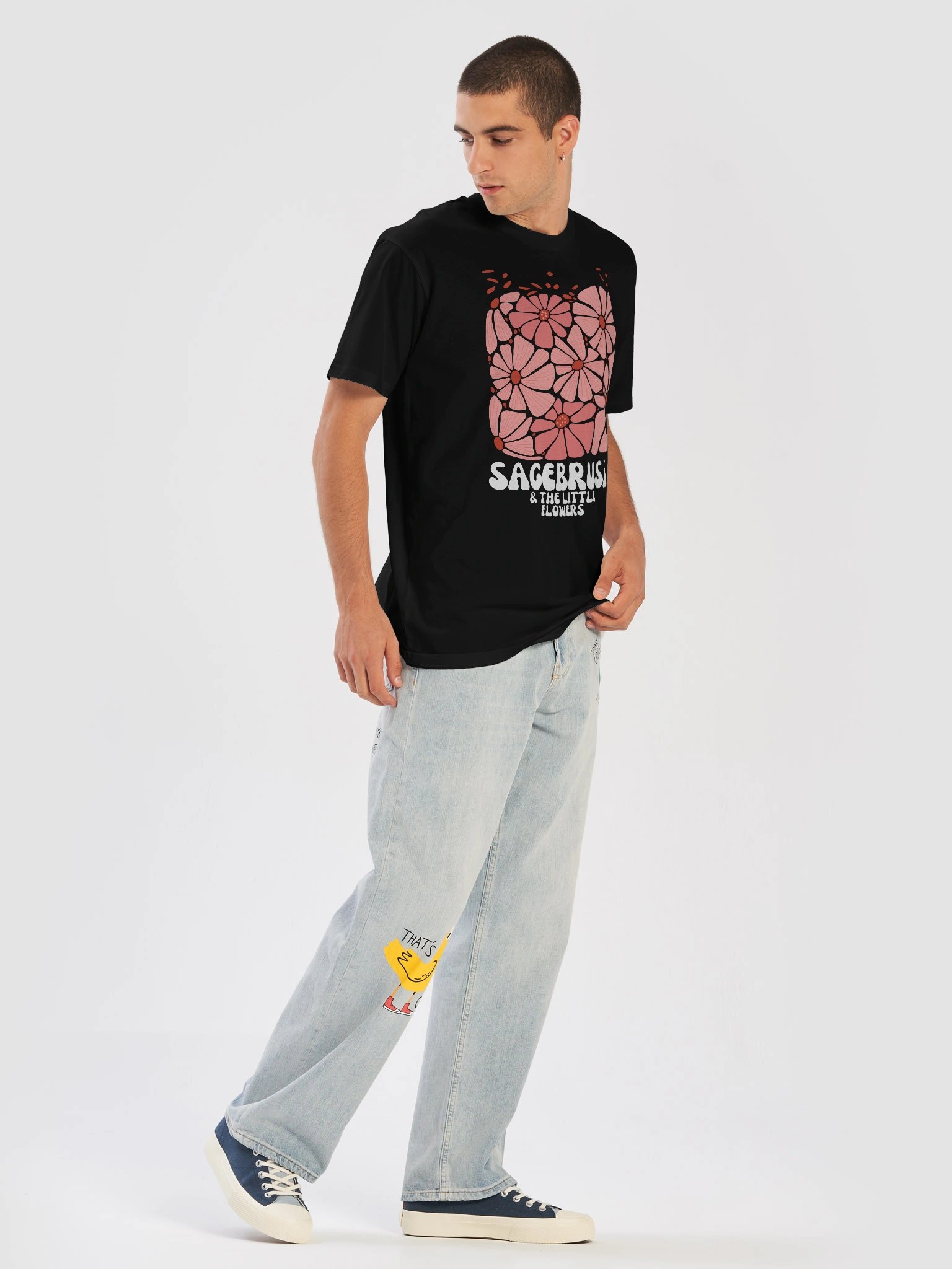 Sagebrush & The Little Flowers Pink Blooms T-shirt product image (5)