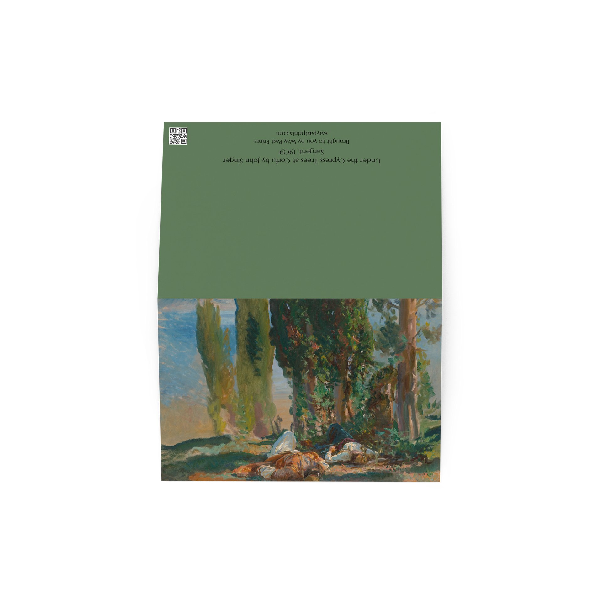 Under the Cypress Trees at Corfu (John Singer Sargent) Greeting Card product image (3)