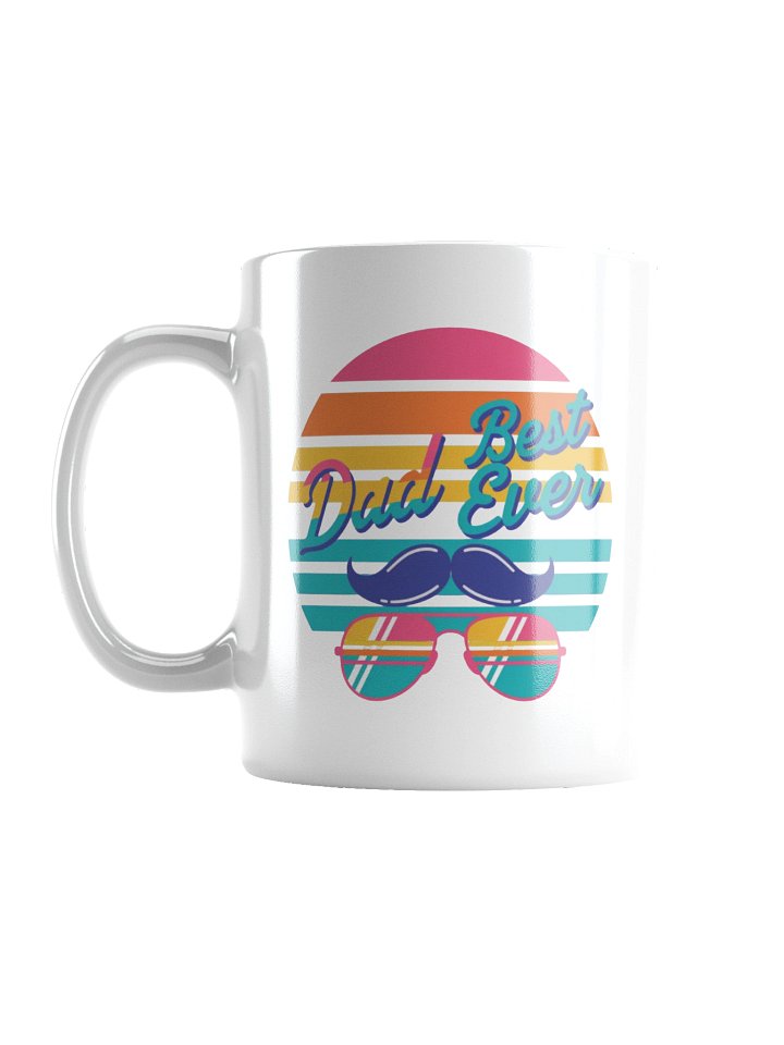 Dad Best Ever Retro Sunset Coffee Mug product image (3)