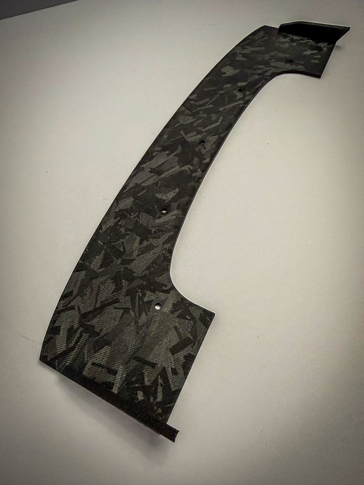 Forged Carbon Arrma Infraction 6s front winged splitter product image (2)