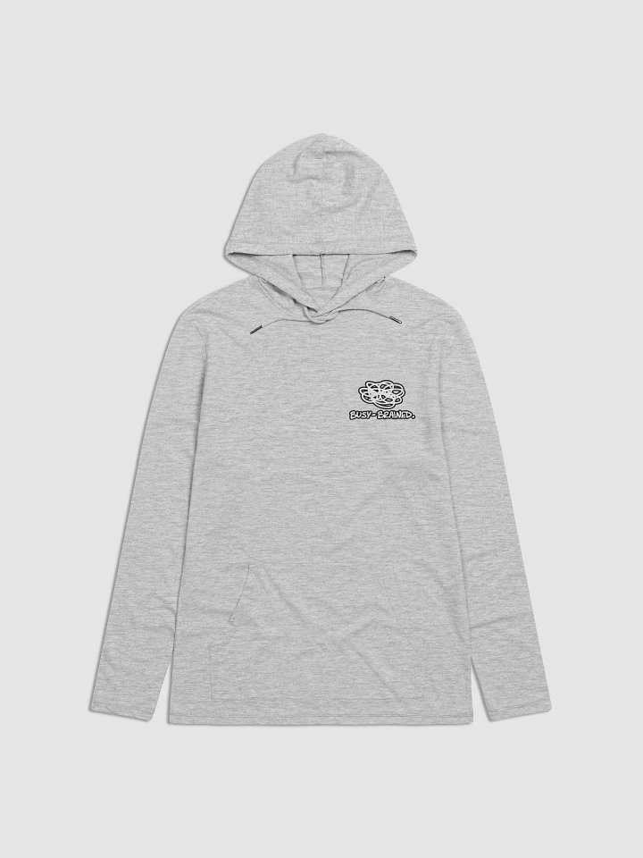 BUSY-BRAINED (lined design) printed lightweight hoodie product image (2)
