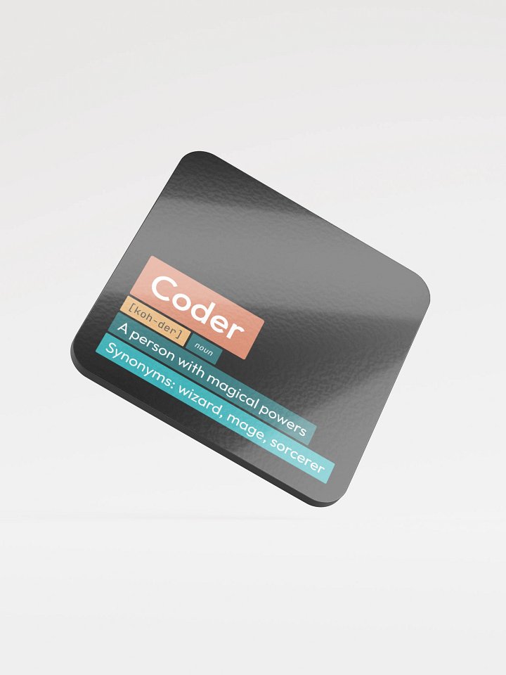 Coder Dark Coaster product image (1)