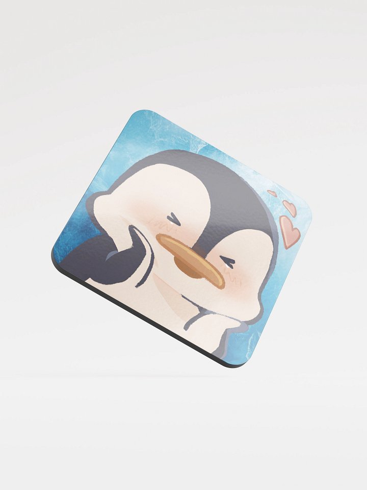 Blushy Penguin Coaster product image (1)