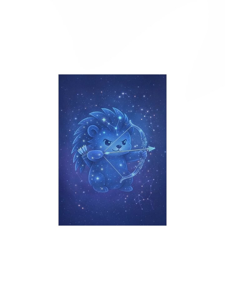 Zodiac hedgie Sagitarius matte poster product image (4)