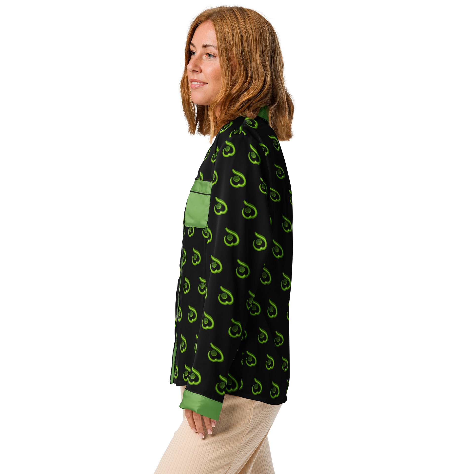 WILLOWISP Field Agent Patterned Long Sleeve Pajama Top product image (4)