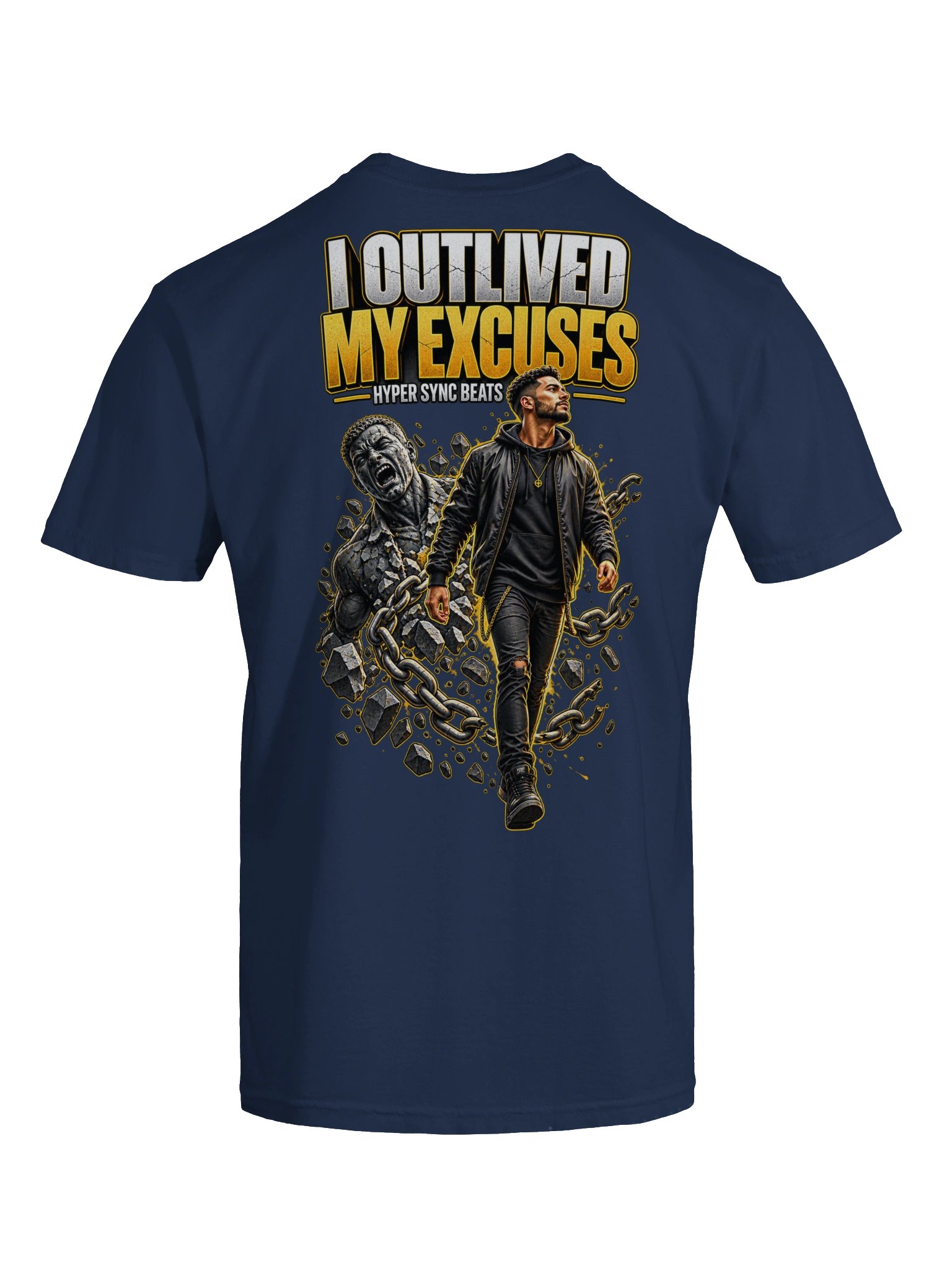 I Outlived My Excuses — Hyper Sync Beats Premium Heavyweight T-Shirt product image (11)