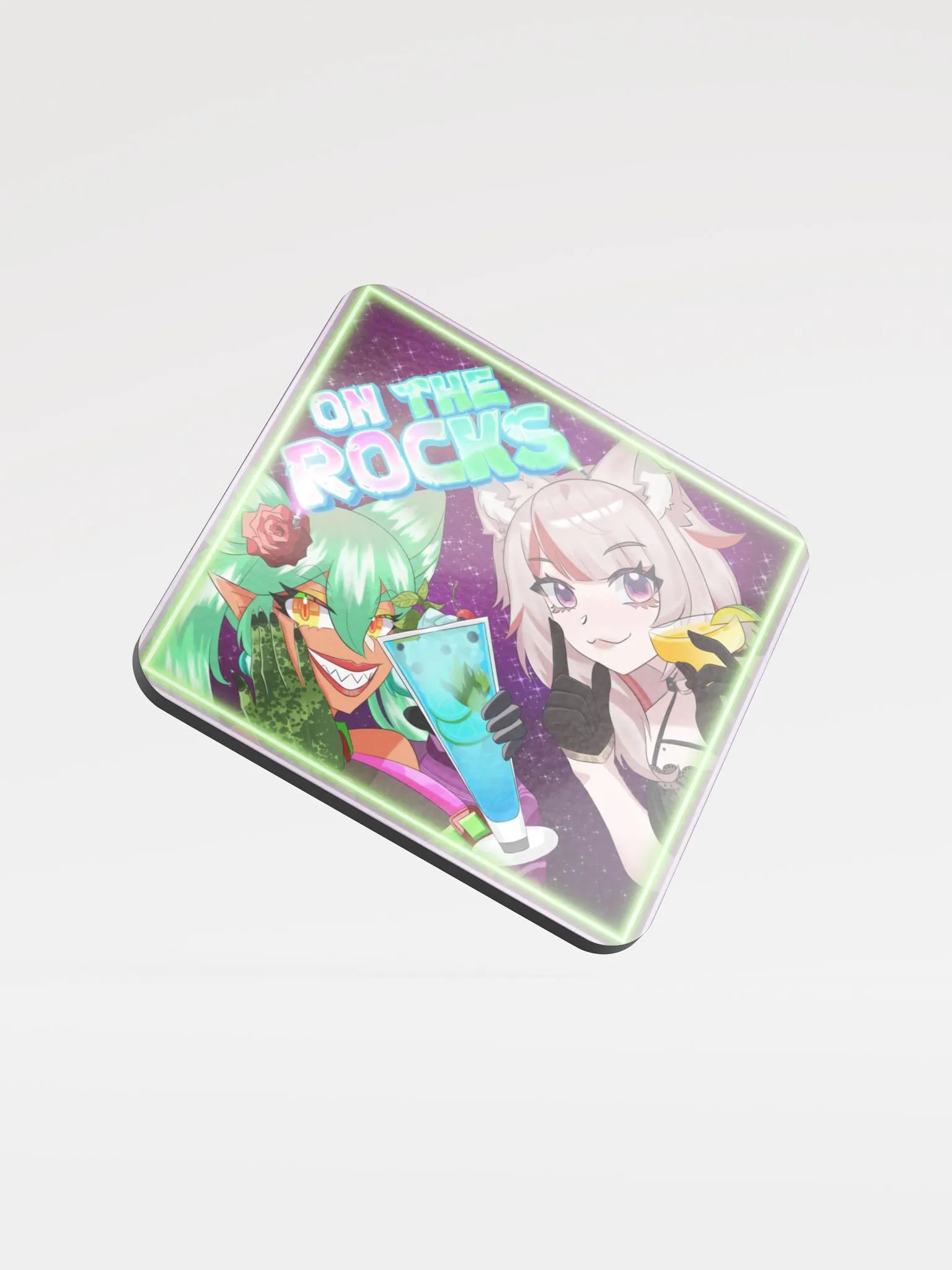 On The Rocks Coaster (NekoMikki) product image (1)