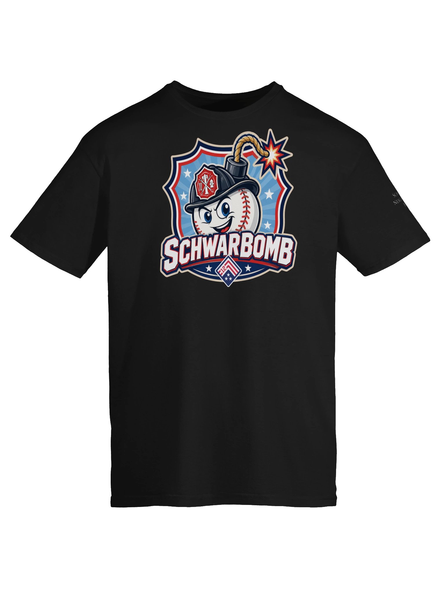 Schwarbomb Buddy (Firefighter) ADULT Tee product image (5)