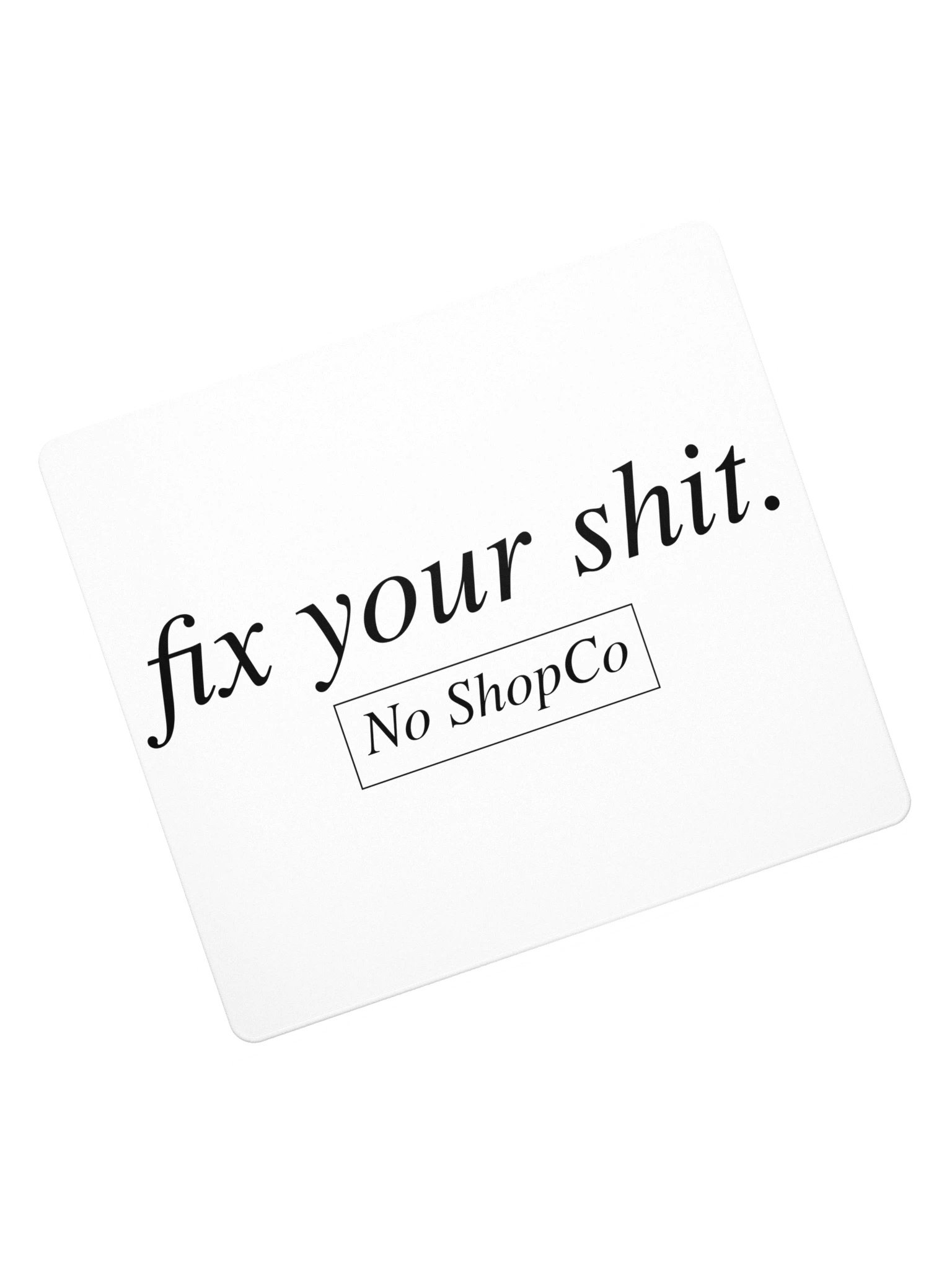 No ShopCo Gaming Mouse Pad - Black on White product image (7)