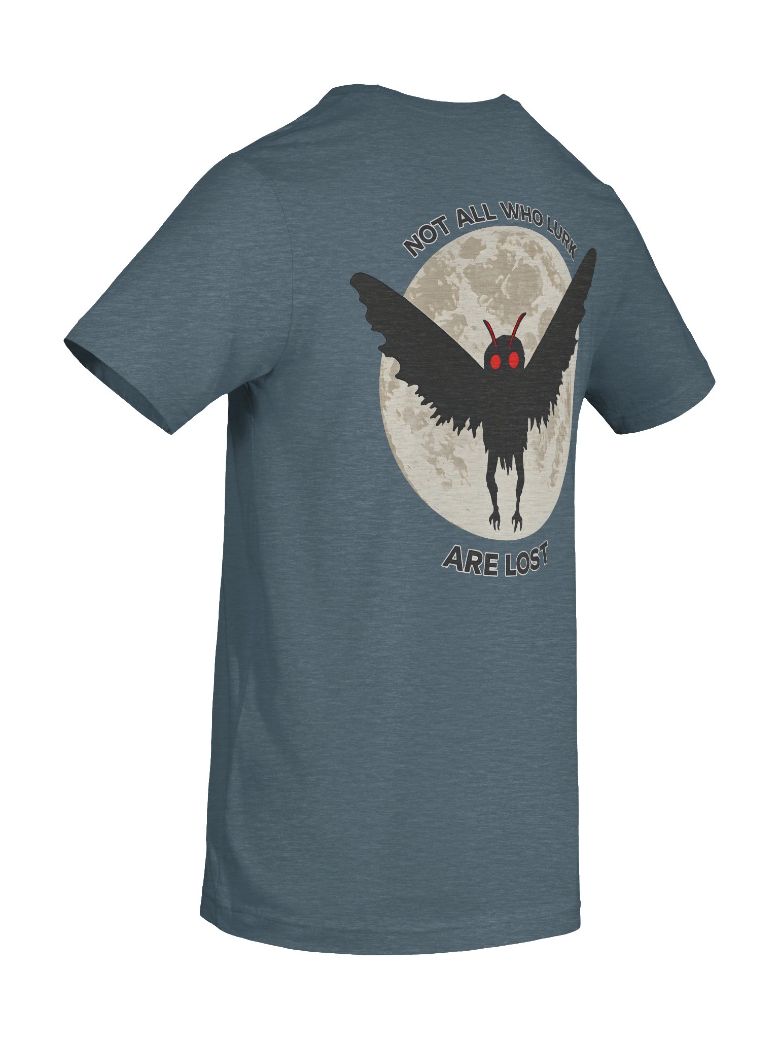 MOTHMAN LURKER W/ FRONT LOGO SUPER SOFT T-SHIRT (HEATHERED COLORS PT.1) product image (10)