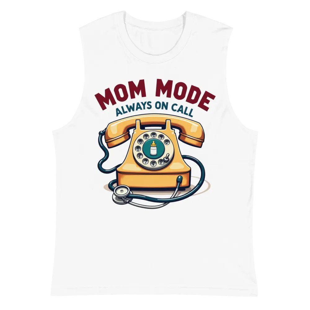 MOM MODE Vintage Rotary Telephone Muscle Tank product image (6)