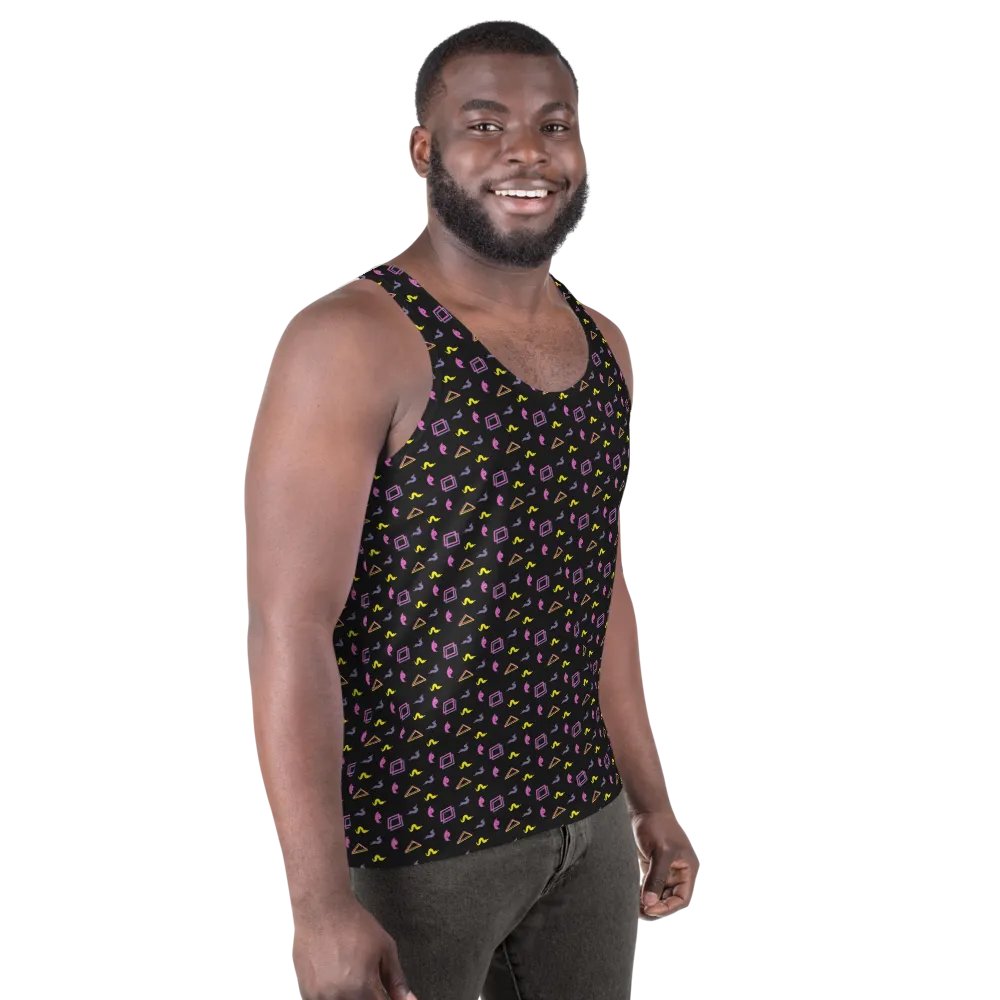 Oh Worm? black pattern tank top product image (5)