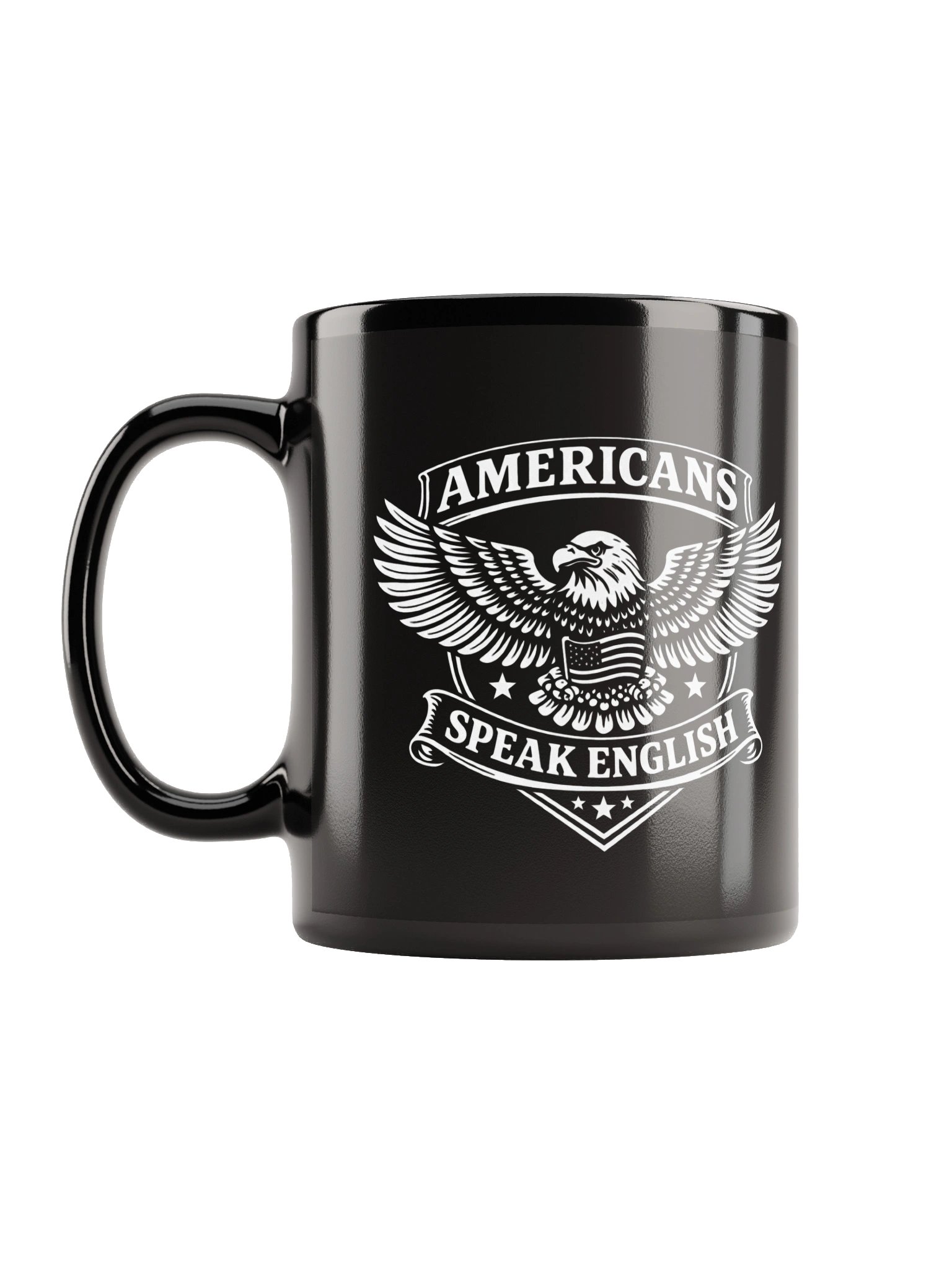 Americans Speak English - BLACK MUG product image (6)