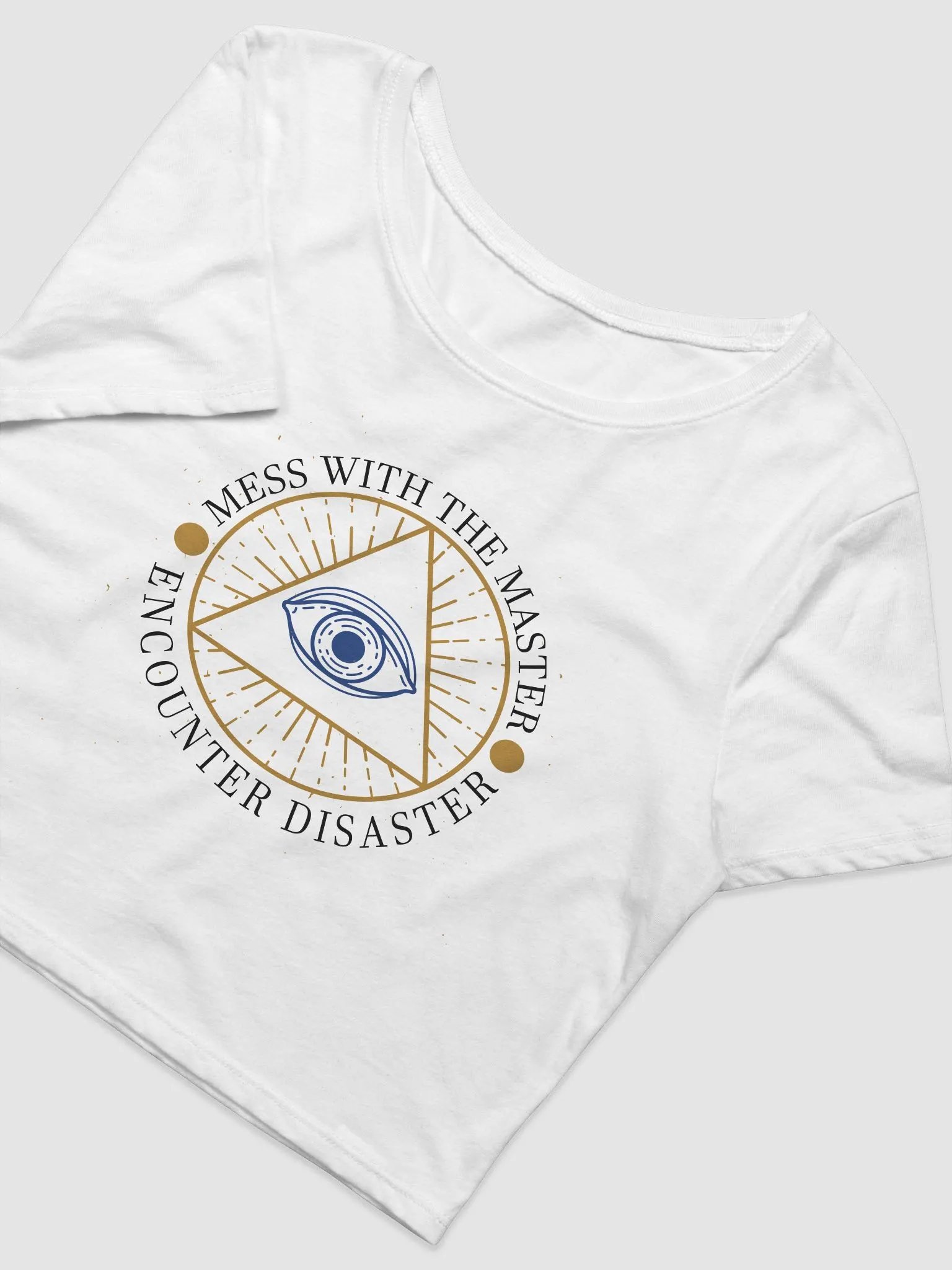 Mess With The Master, Encounter Disaster - Bella+Canvas Women's Crop Tee product image (1)