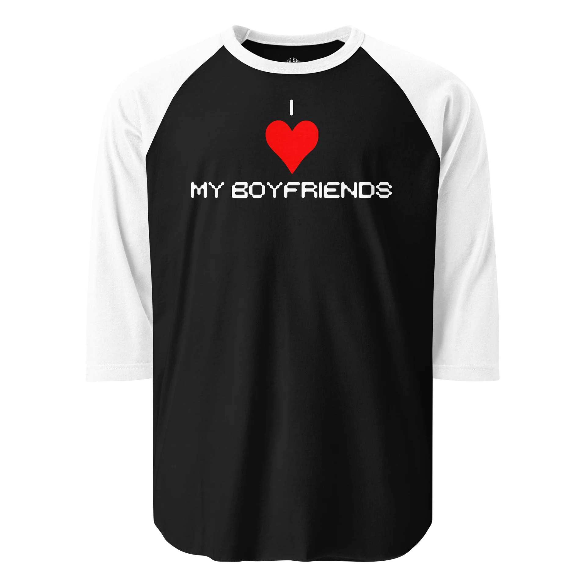 I Love My Boyfriends Long Sleeve Raglan Shirt product image (1)