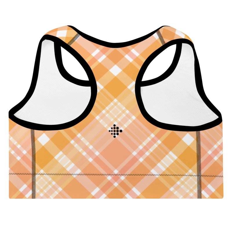 Sunset Plaid Delight Sports Bra product image (4)