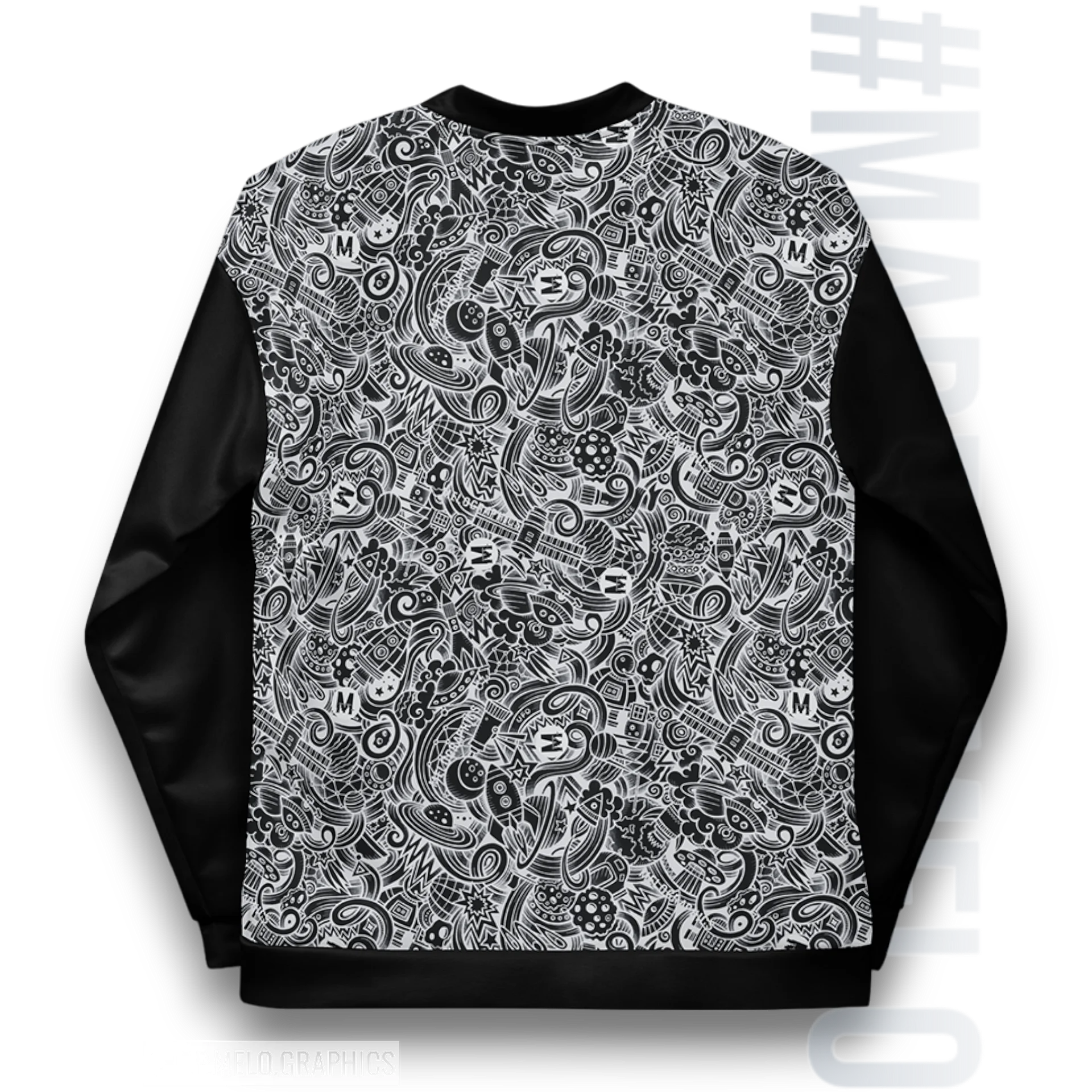Dark Space Scribble - Ultimate Bomber Jacket | #MadeByMELO product image (2)